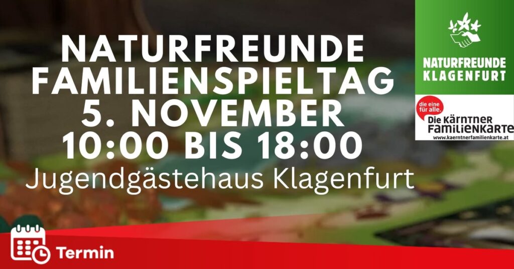 1. Naturfreunde Spieletag in Klagenfurt
