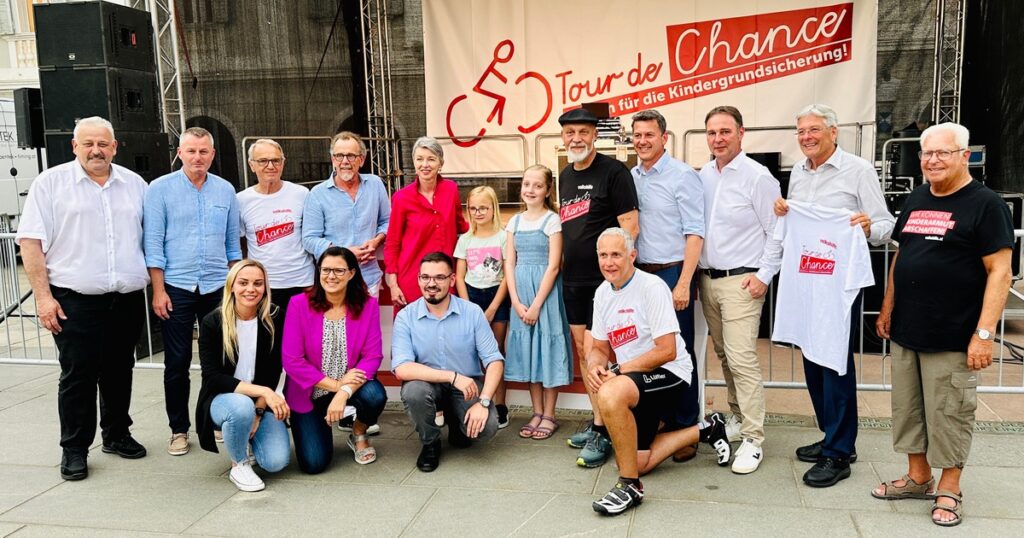 Andreas Babler als Gastredner bei der Volkshilfe-Veranstaltung &bdquo;Tour de Chance&ldquo; Voller Einsatz gegen Kinderarmut!