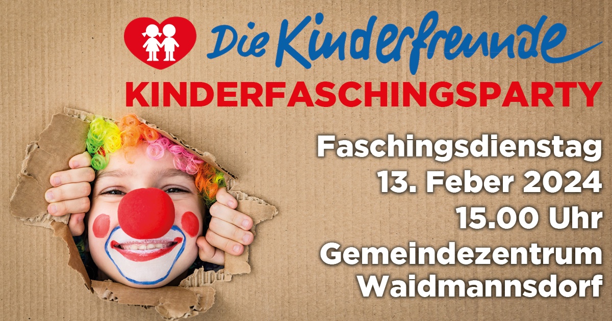 Kinderfaschingsparty in Waidmannsdorf