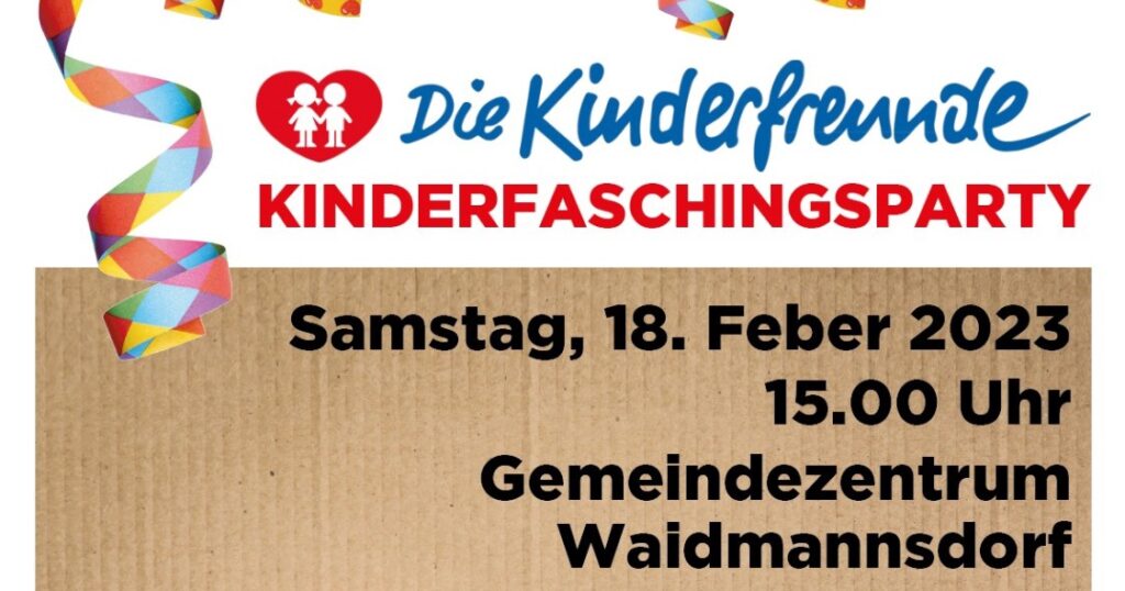 Kinderfaschingsparty in Waidmannsdorf